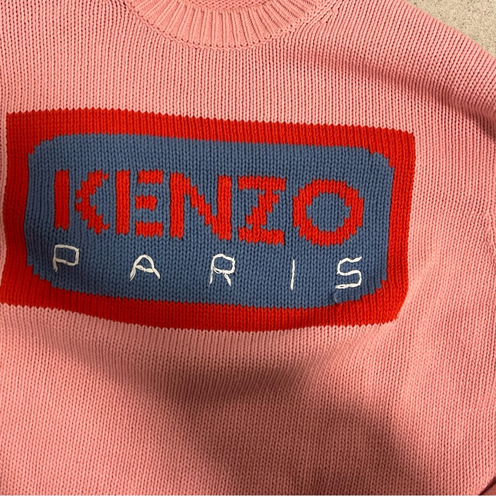 Kenzo Pink Sweater with Logo